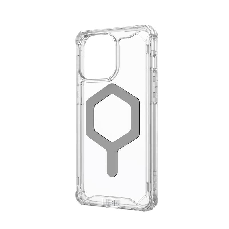 UAG iPhone 15 Pro Max Plyo Series Θήκη Υψηλής Προστασίας με MagSafe - Ice / Silver - Διάφανη