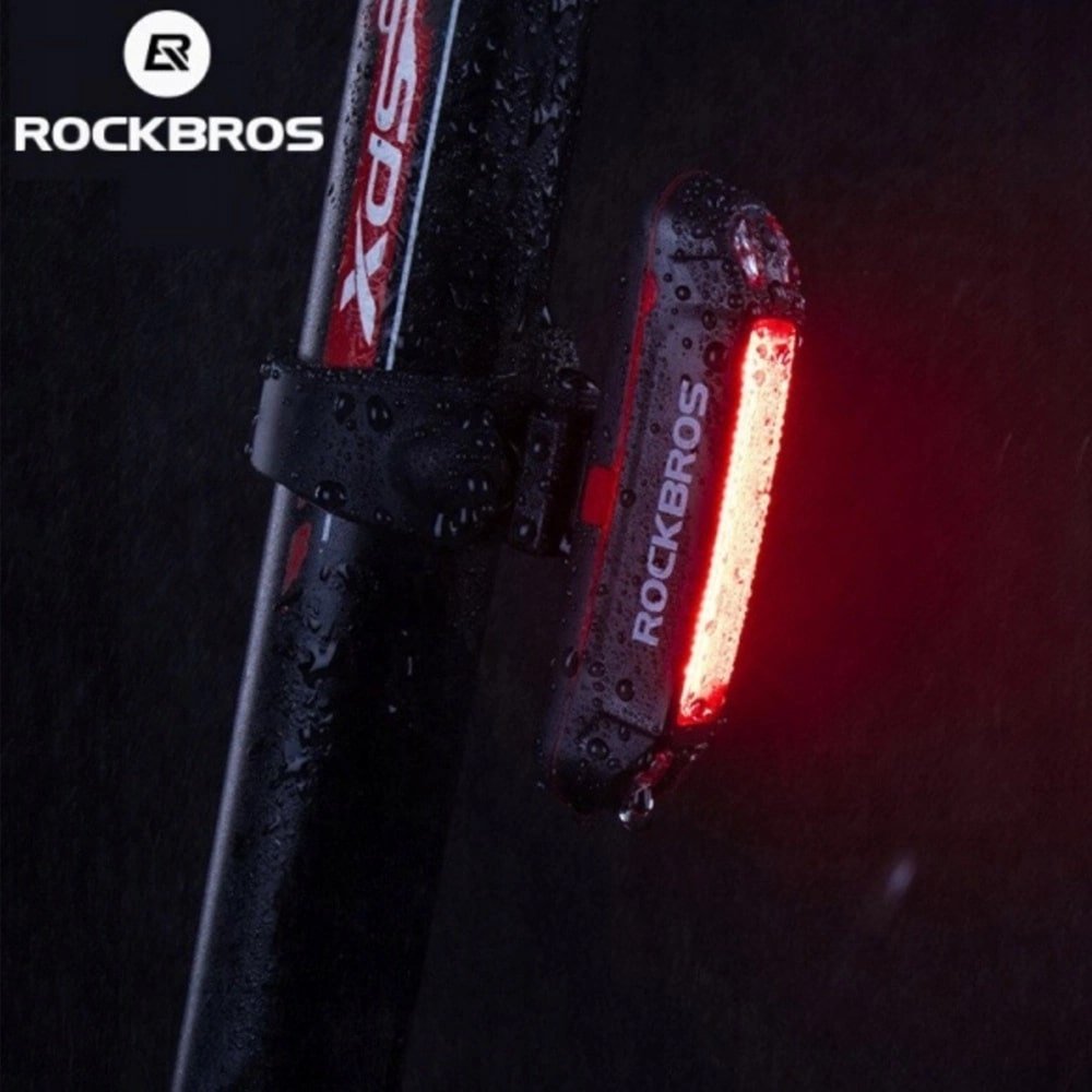 Rockbros A54BK Επαναφορτιζόμενο Πίσω Φως Ποδηλάτου - Black