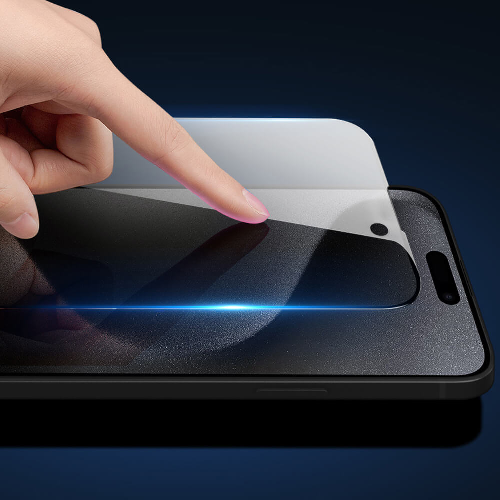 Dux Ducis iPhone 16 Plus 2.5D Glass Privacy 9H Full Screen Αντιχαρακτικό Γυαλί Οθόνης - Black