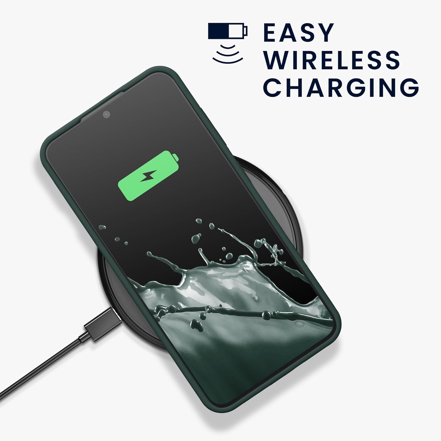 KW Samsung Galaxy S24 Θήκη Σιλικόνης Rubberized TPU - Teal Green