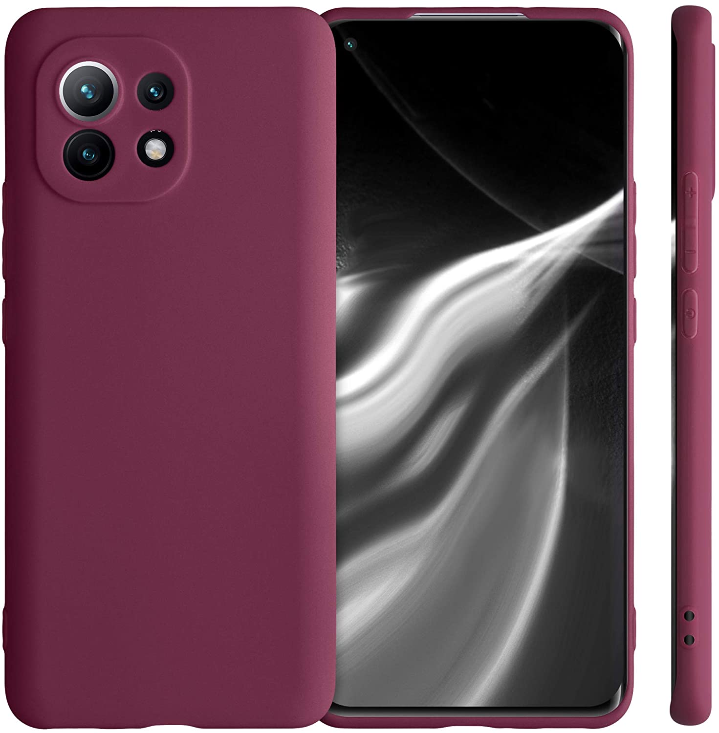 KW Xiaomi Mi 11 Θήκη Σιλικόνης TPU - Bordeaux Purple - 54188.187
