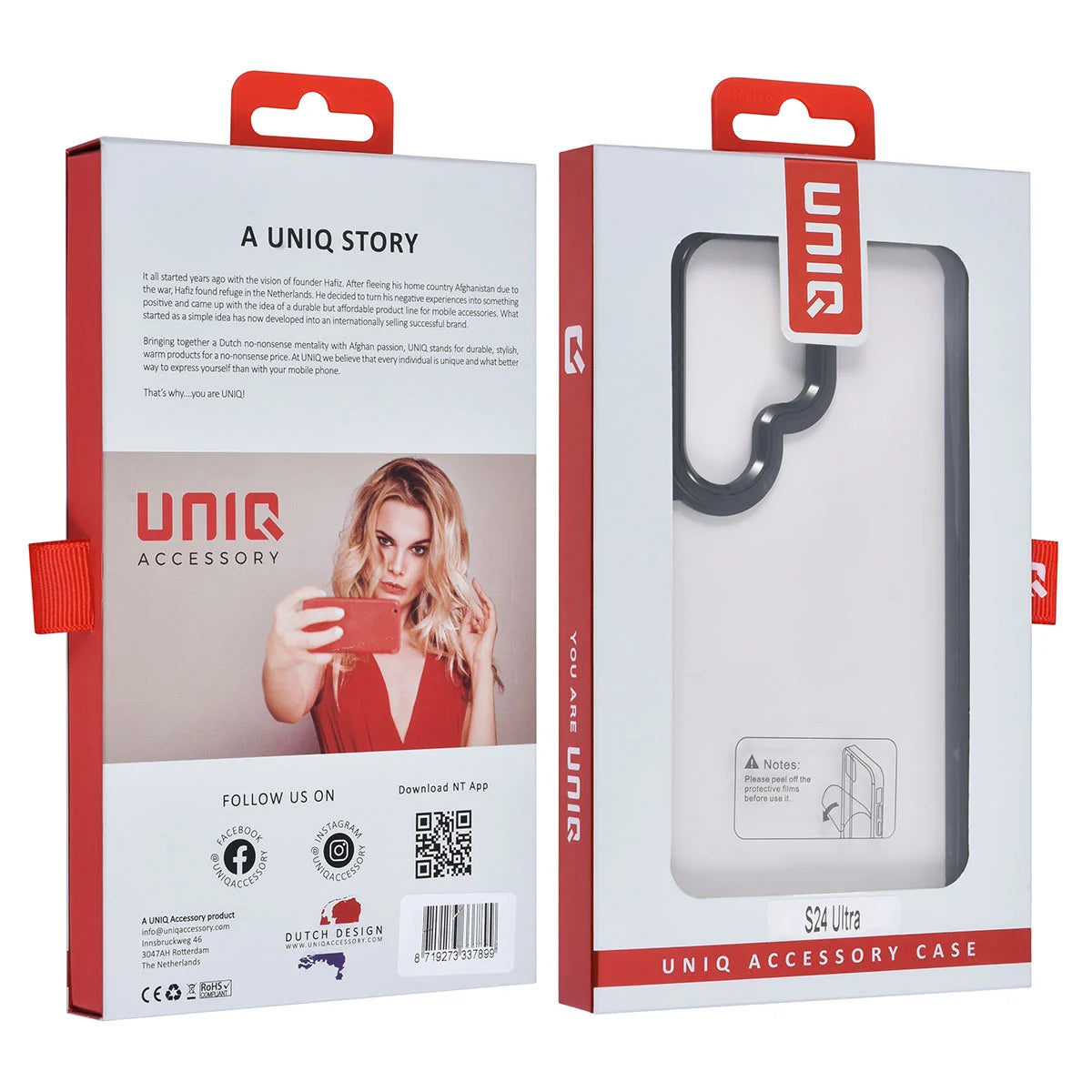 Tuniq Samsung Galaxy S24 Ultra - Σκληρή Θήκη με Πλαίσιο Σιλικόνης - Μαύρο / Διάφανο