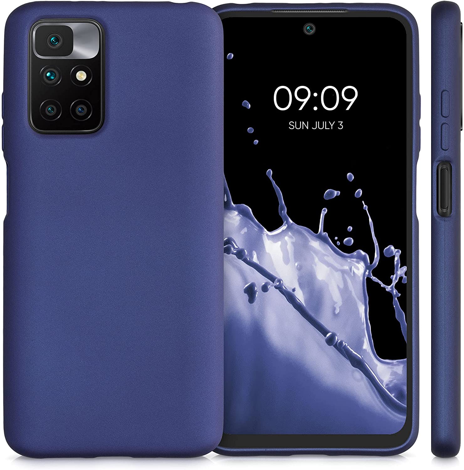 KW Xiaomi Redmi 10 Θήκη Σιλικόνης TPU - Metallic Blue - 56149.64