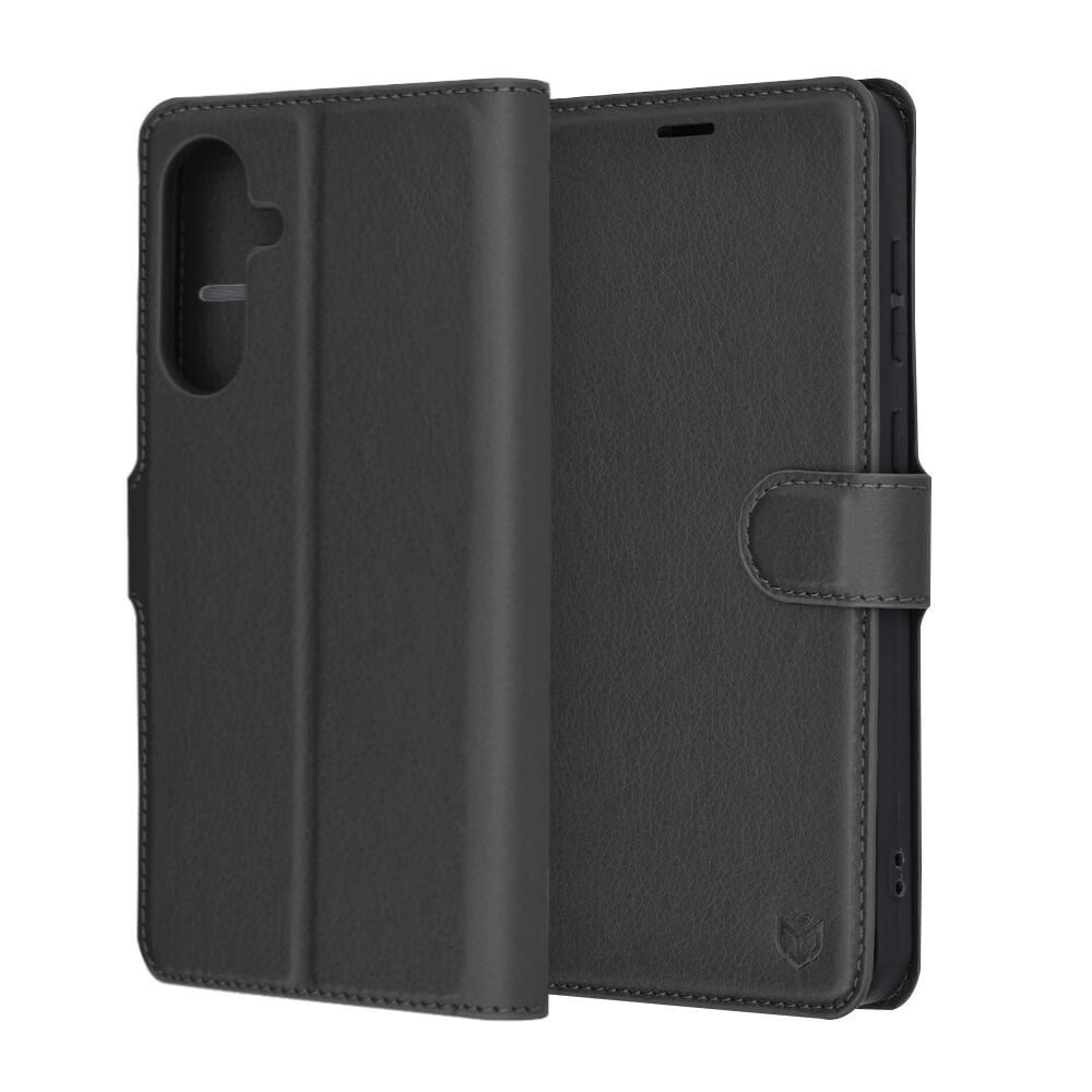 Techsuit Samsung Galaxy A56 5G - Leather Folio - Θήκη Πορτοφόλι από Δερματίνη με Stand - Black