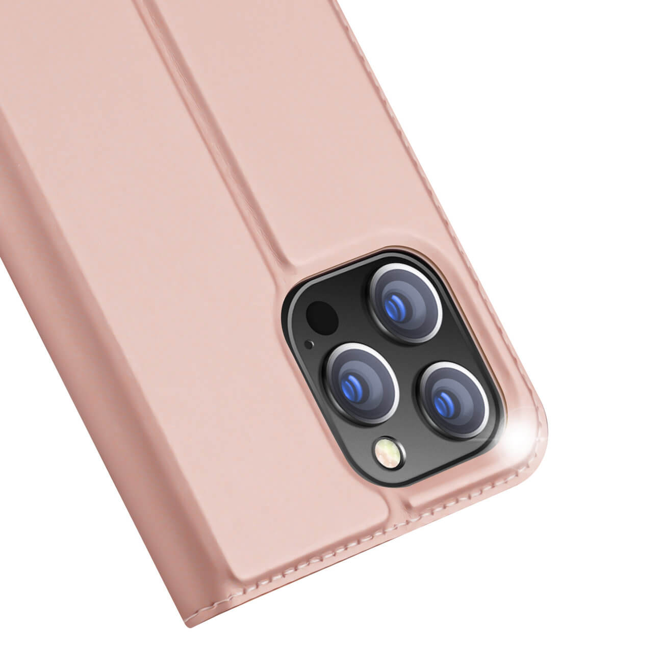 Dux Ducis iPhone 14 Pro Max Flip Stand Case Θήκη Βιβλίο - Rose Gold