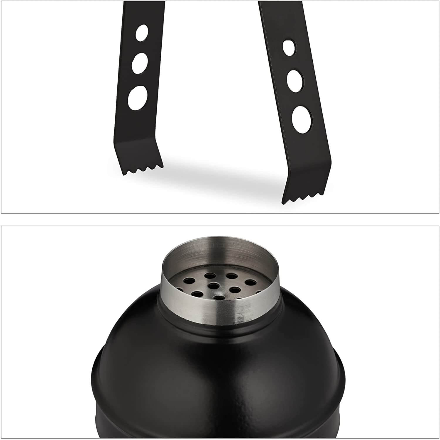 Relaxdays Σετ Κοκτέιλ 5 Τεμαχίων από Ανοξείδωτο Ατσάλι - Black - 4052025983277