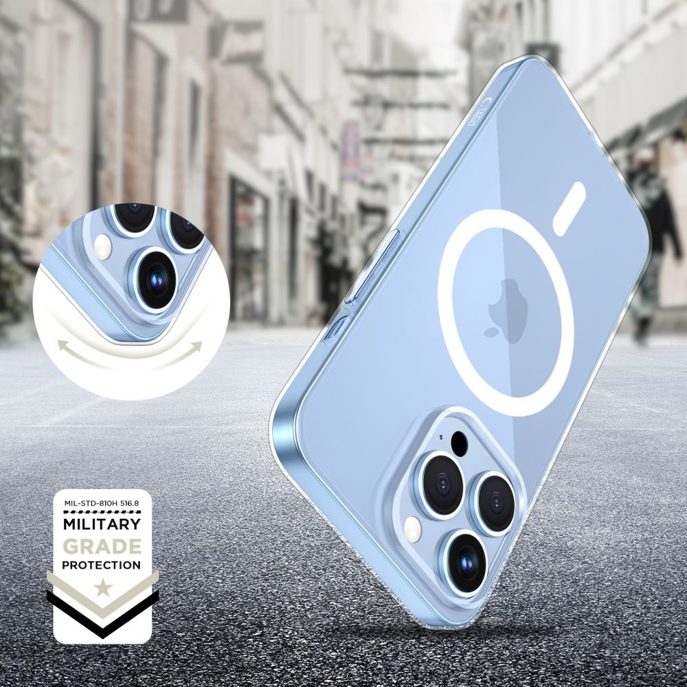 Tech-Protect iPhone 13 Pro Max Flexair Θήκη Σιλικόνης TPU με MagSafe - Διάφανη