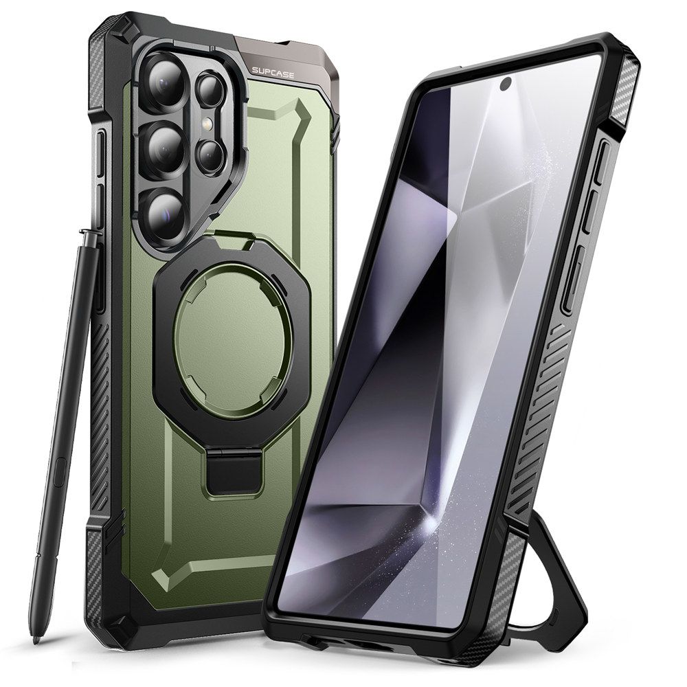 Supcase Samsung Galaxy S25 Ultra UB Grip Mag Σκληρή Θήκη με MagSafe και Stand - Green