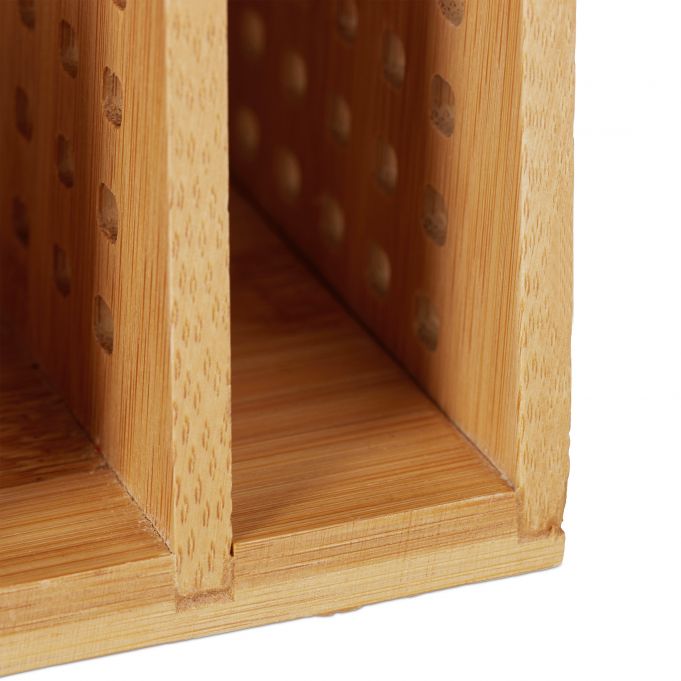 Relaxdays Θήκη Αποθήκευσης και Οργάνωσης Εγγράφων από Bamboo - Natural - 4052025242190