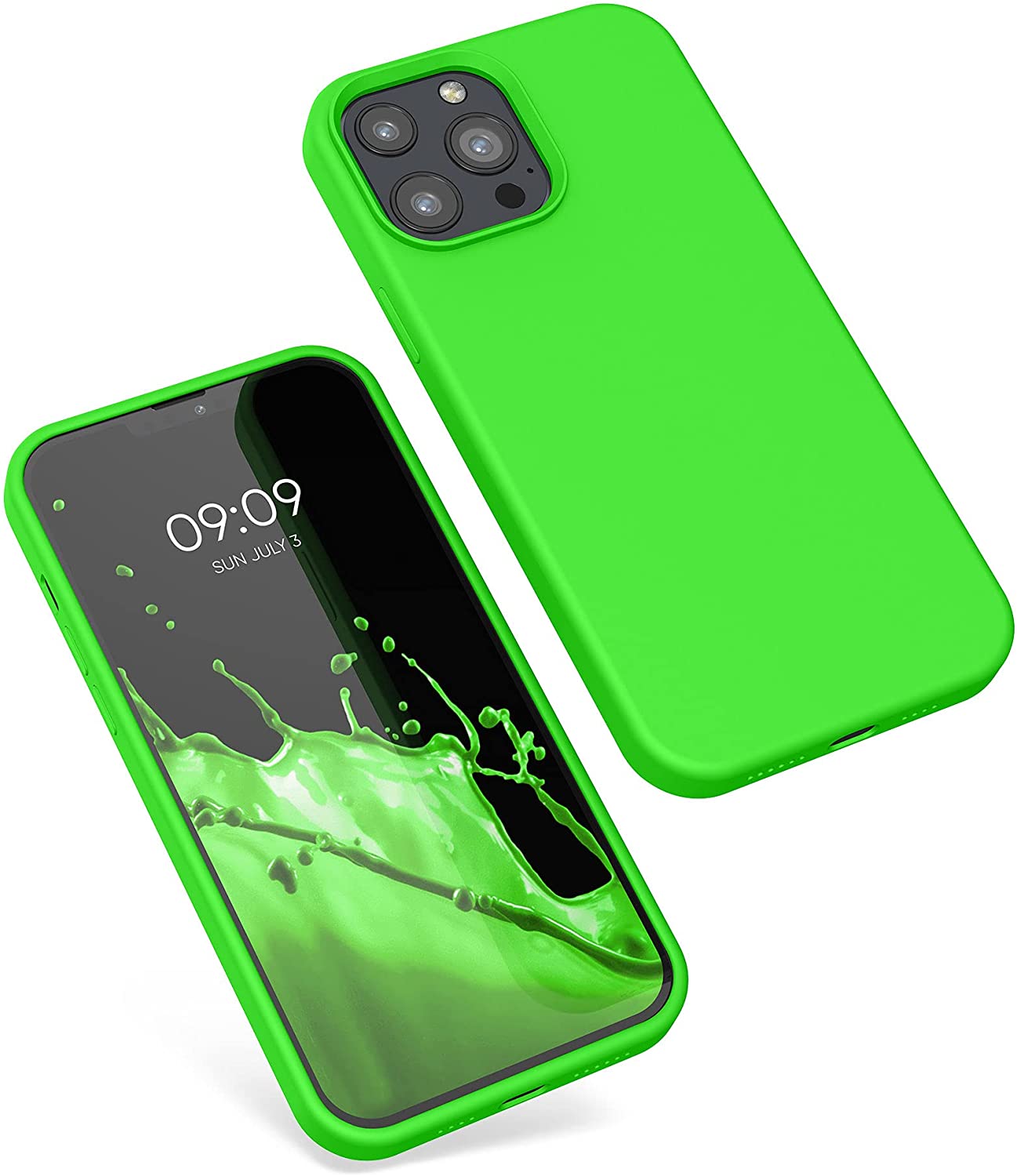 KW iPhone 13 Pro Max Θήκη Σιλικόνης Rubberized TPU - Lime Green - 55881.159