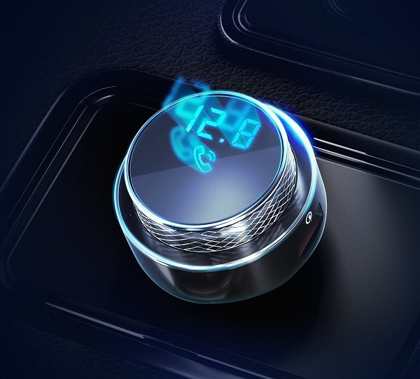 3MK HyperCar FM Transmitter με 2 Θύρες USB και 1 TF Card Reader για Αναπαραγωγή Μουσικής / Φόρτιση Κινητών στο Αυτοκίνητο - Bluetooth 5.0 - Black