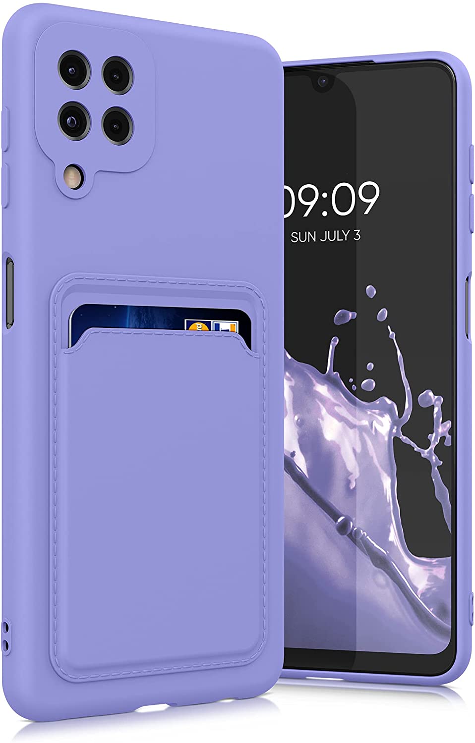KW Samsung Galaxy A22 4G Θήκη Σιλικόνης TPU - Lavender - 56051.108