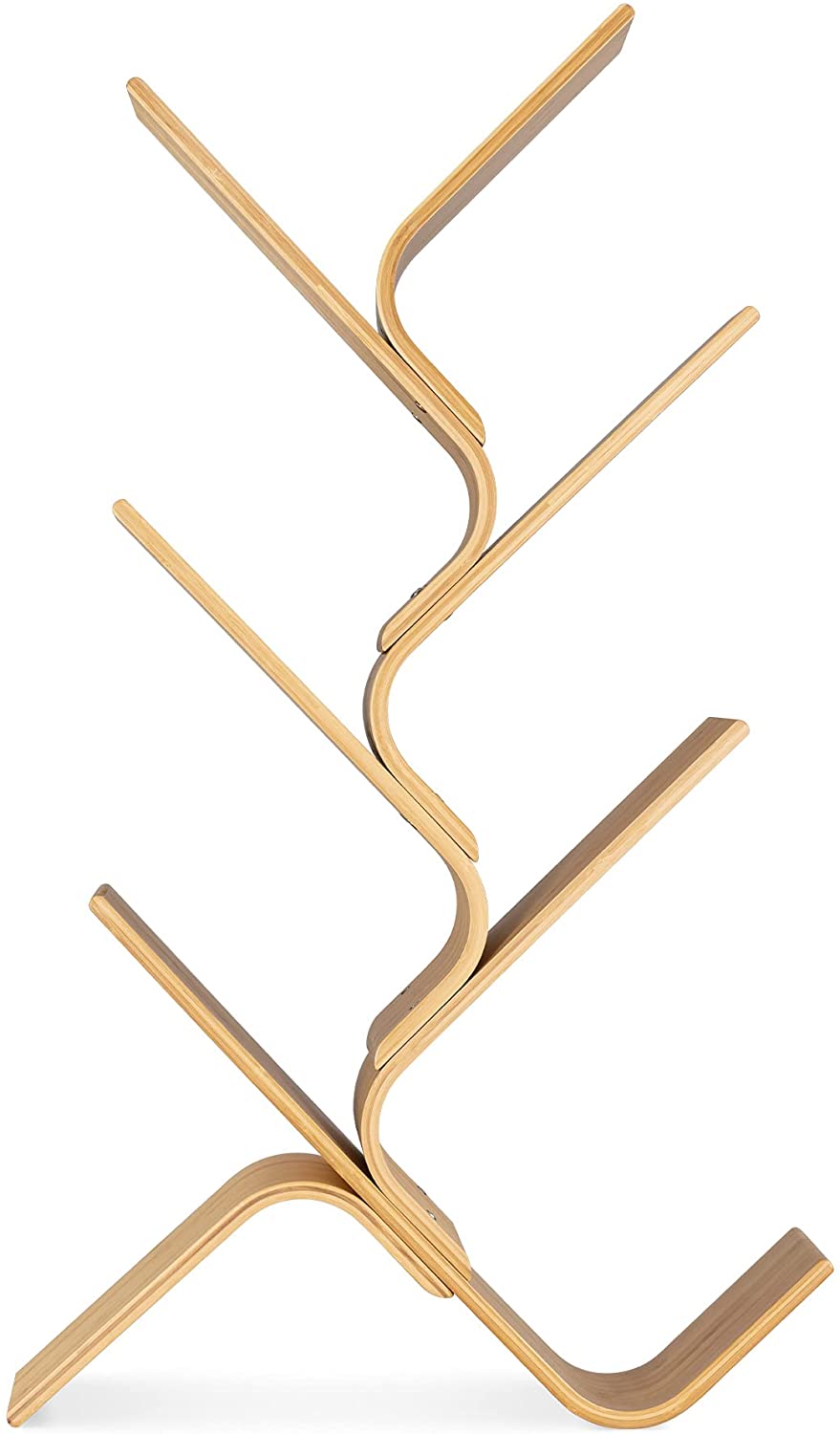 Navaris Ραφιέρα από Μπαμπού - 108 x 59 x 20 cm - Light Brown - 53948.2