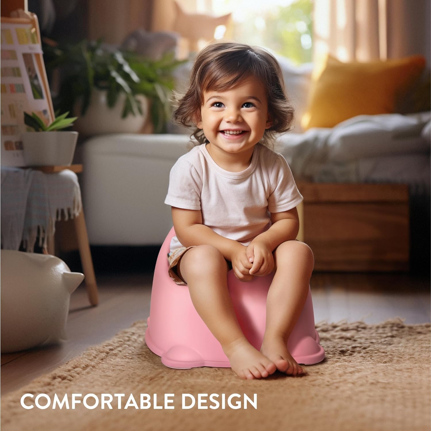 Navaris Γιογιό Εκμάθησης με Καπάκι και Αφαιρούμενο Εσωτερικό Ένθετο - Pink - 60990.08