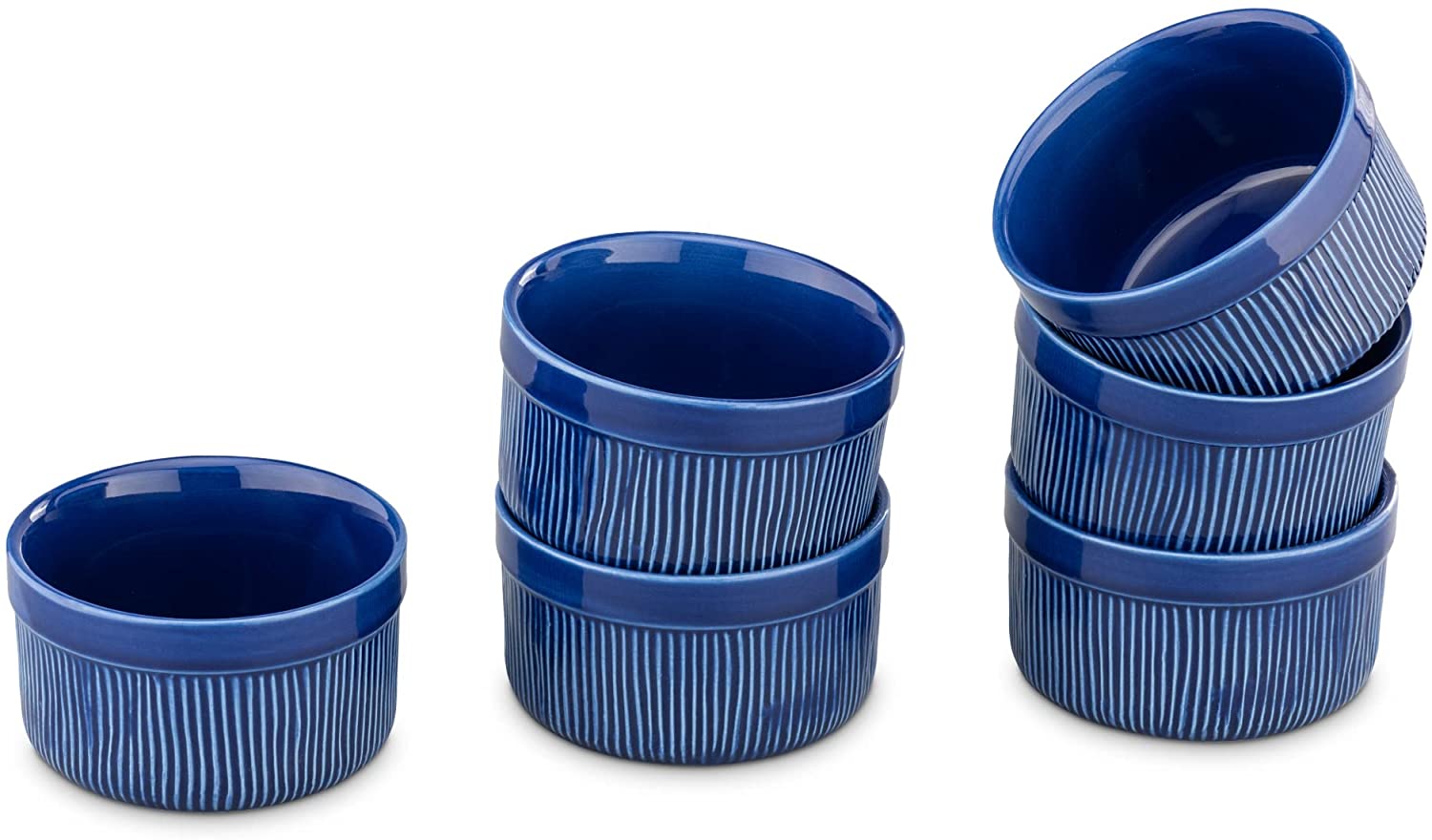 Navaris Σετ με 6 Φόρμες Ramekin - Dark Blue - 55218.06.17