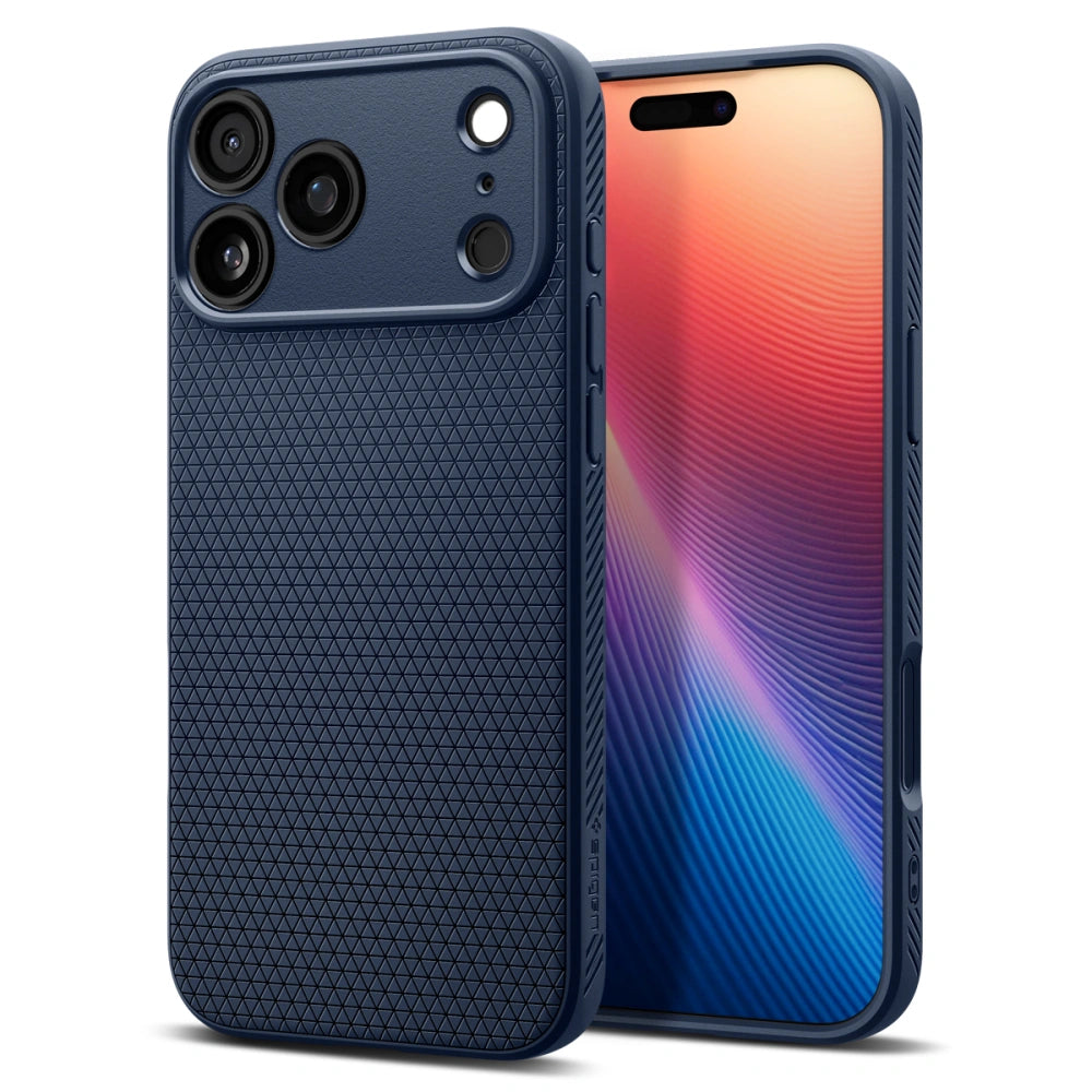 Spigen iPhone 17 Pro Max - Liquid Air - Θήκη Σιλικόνης - Navy Blue