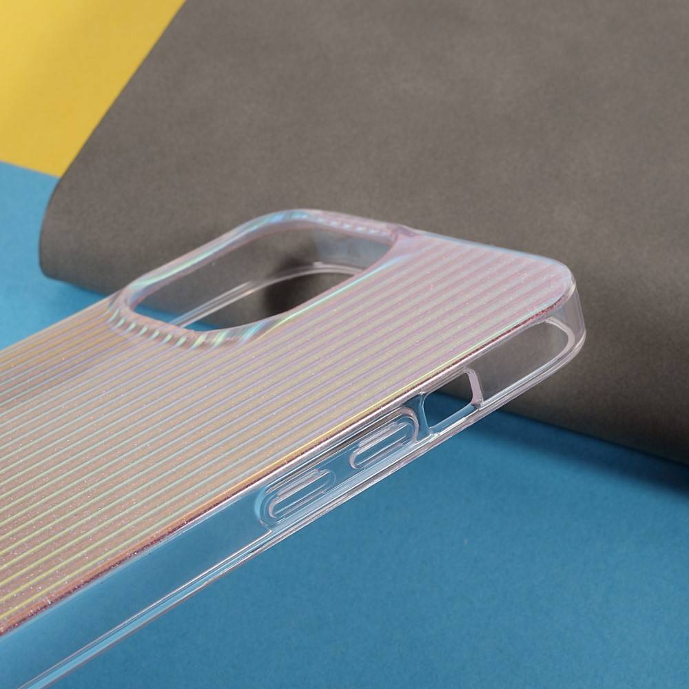 Kingxbar iPhone 13 Pro Max Travel Series Σκληρή Θήκη με Πλαίσιο Σιλικόνης - Sunset - Multicolor