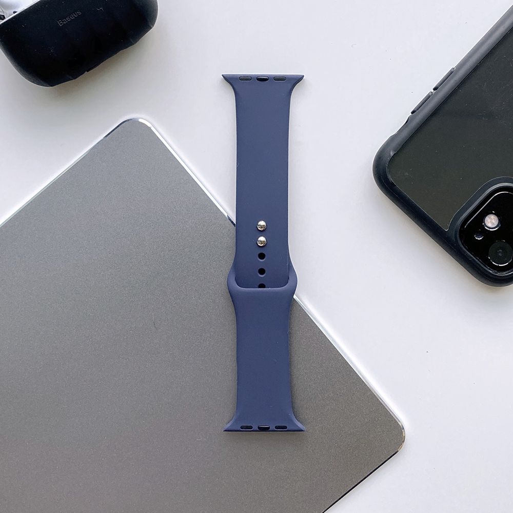 Tech-Protect Λουράκι Apple Watch 4 / 5 / 6 / 7 / 8 / 9 / SE / ULTRA 1 / ULTRA 2 - 42 / 44 / 45 / 49 mm IconBand Λαστιχένιο - Midnight Blue