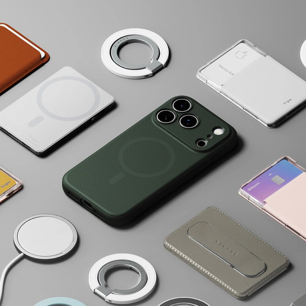 Ringke iPhone 17 Pro - Onyx Magnetic MagSafe Θήκη Σιλικόνης - Dark Green