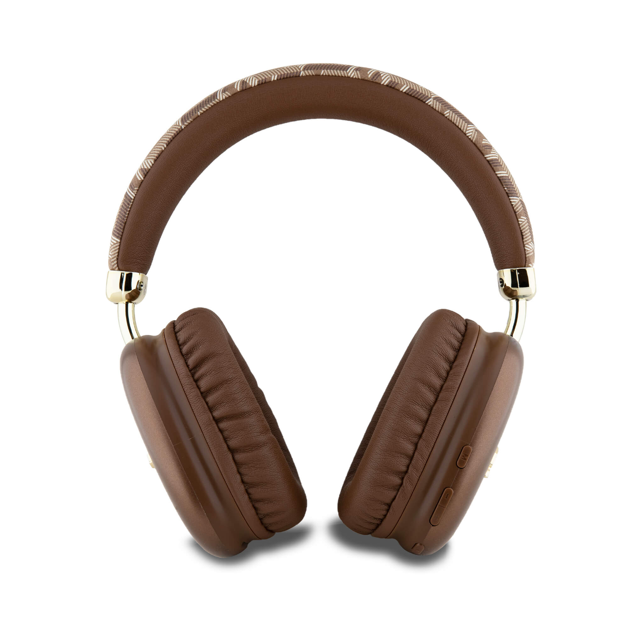 Guess Over-Ear Gcube Metallic Script Logo - Ασύρματα Bluetooth Ακουστικά - Brown