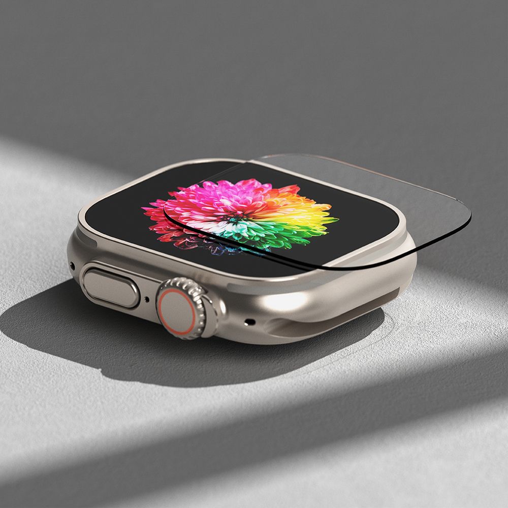 Ringke Προστασία Οθόνης Apple Watch Ultra (1/2/3) - 49mm - Easy Slide Tempered Glass 9H Αντιχαρακτικό Γυαλί Οθόνης - Διάφανο