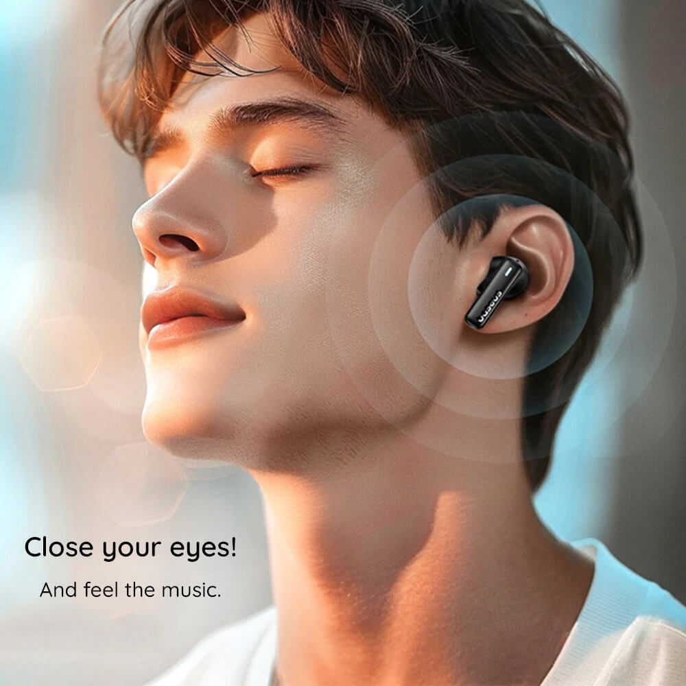 Baseus Bowie E19 - TWS Bluetooth 5.3 - Ασύρματα ακουστικά για Κλήσεις / Μουσική - Black