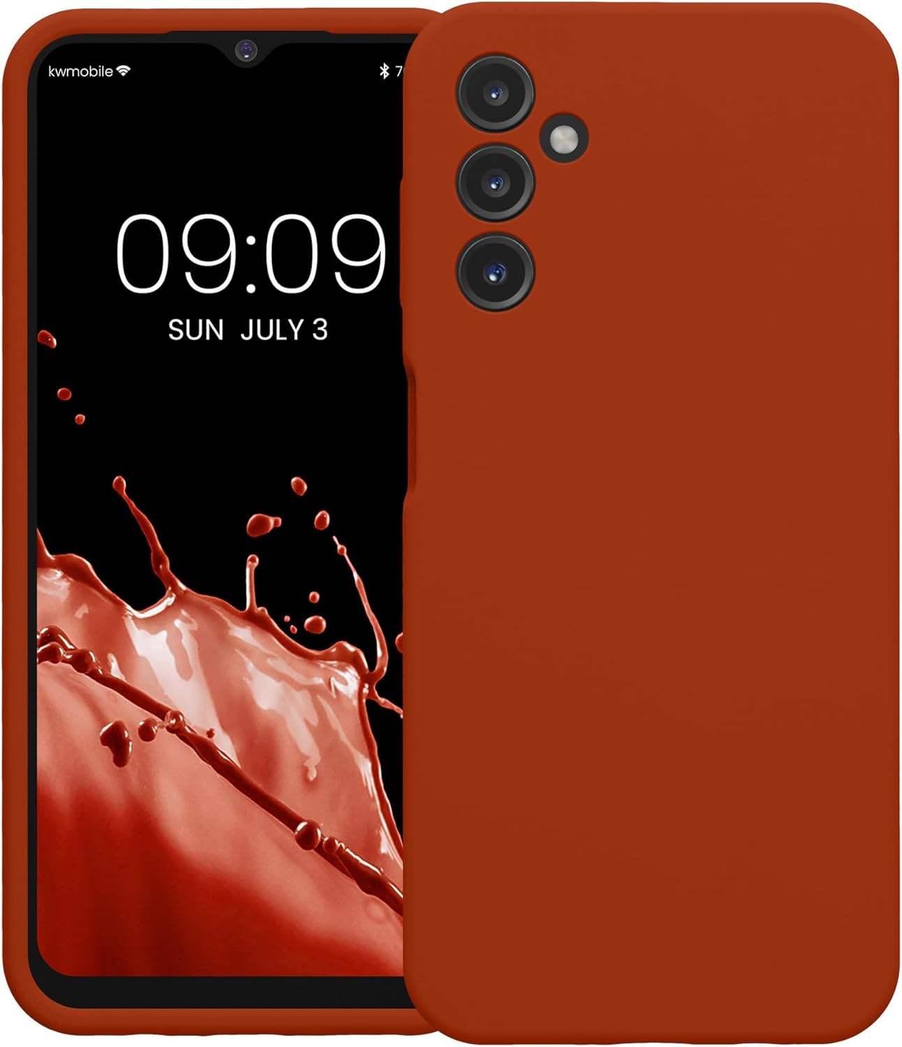 KW Samsung Galaxy A14 5G Θήκη Σιλικόνης Rubberized TPU - Rusty Orange