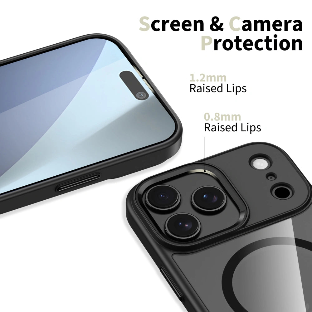Tech-Protect iPhone 17 Pro Max MagMat - Σκληρή Θήκη με Πλαίσιο Σιλικόνης και MagSafe - Black / Διάφανη