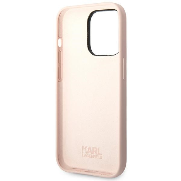 Karl Lagerfeld iPhone 14 Pro Max Silicone Choupette Body Θήκη Σιλικόνης - Light Pink - KLHCP14XSLCTPI