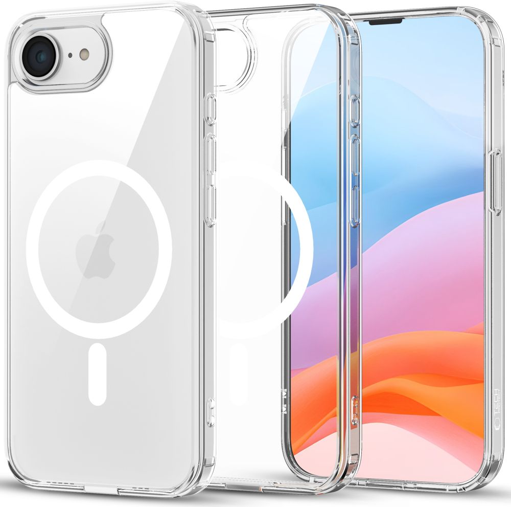 Tech - Protect iPhone 16e Flexair Hybrid MagSafe Σκληρή Θήκη με Πλαίσιο Σιλικόνης και MagSafe - Διάφανη
