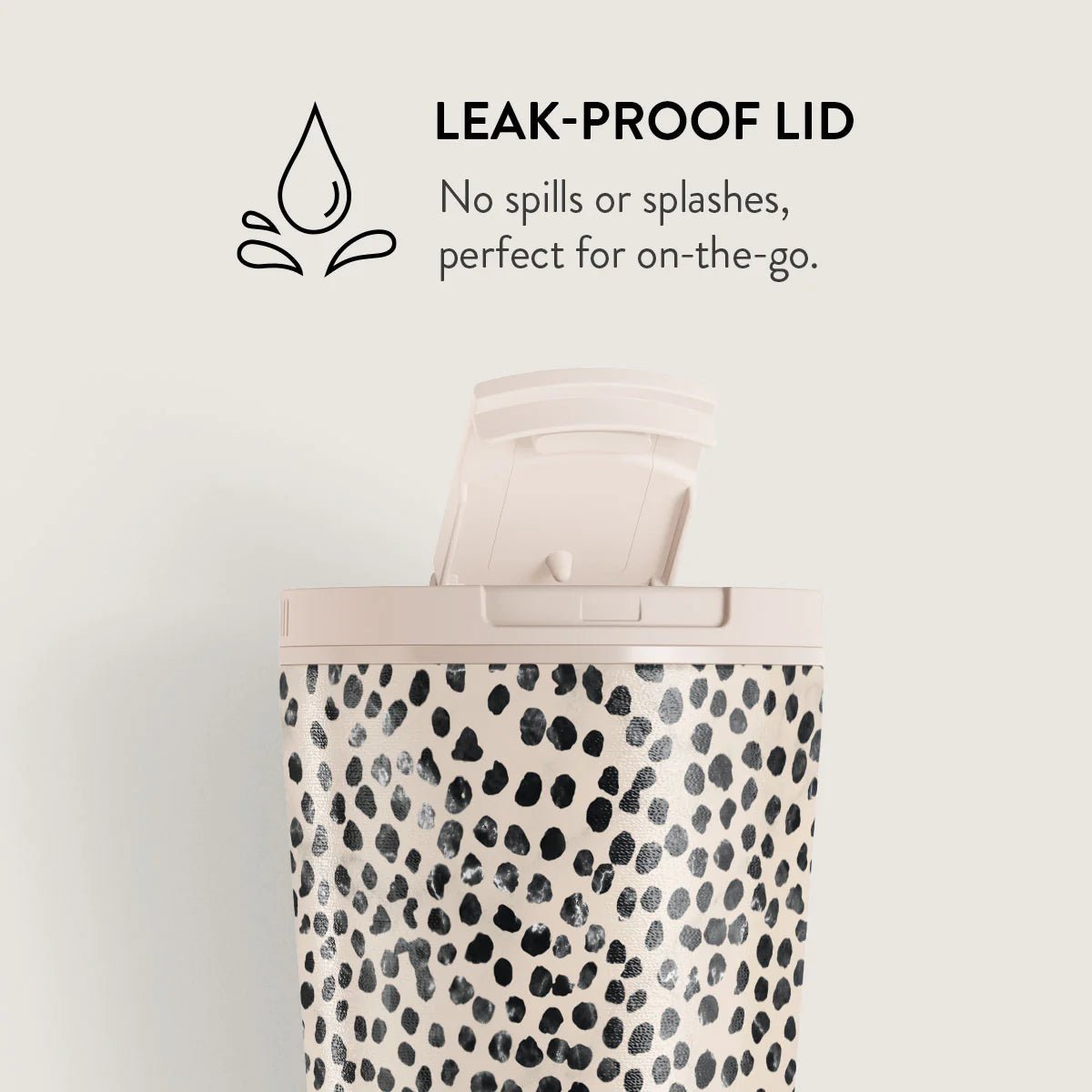 Burga Κούπα Θερμός από Ανοξείδωτο Ατσάλι - Flap Lid - 700ml - Almond Latte