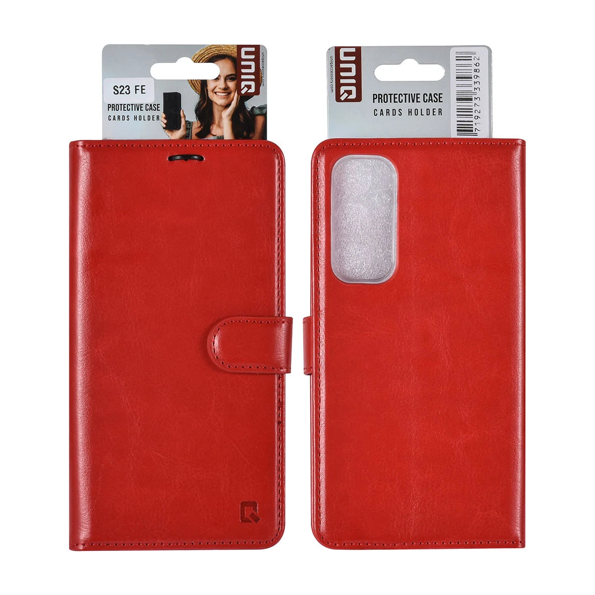 Tuniq Samsung Galaxy S23 FE - Θήκη Πορτοφόλι από Δερματίνη - Κόκκινη