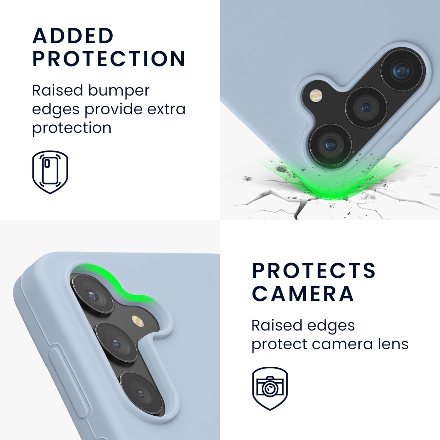 KW Samsung Galaxy S24 Θήκη Σιλικόνης Rubberized TPU - Light Blue Matte