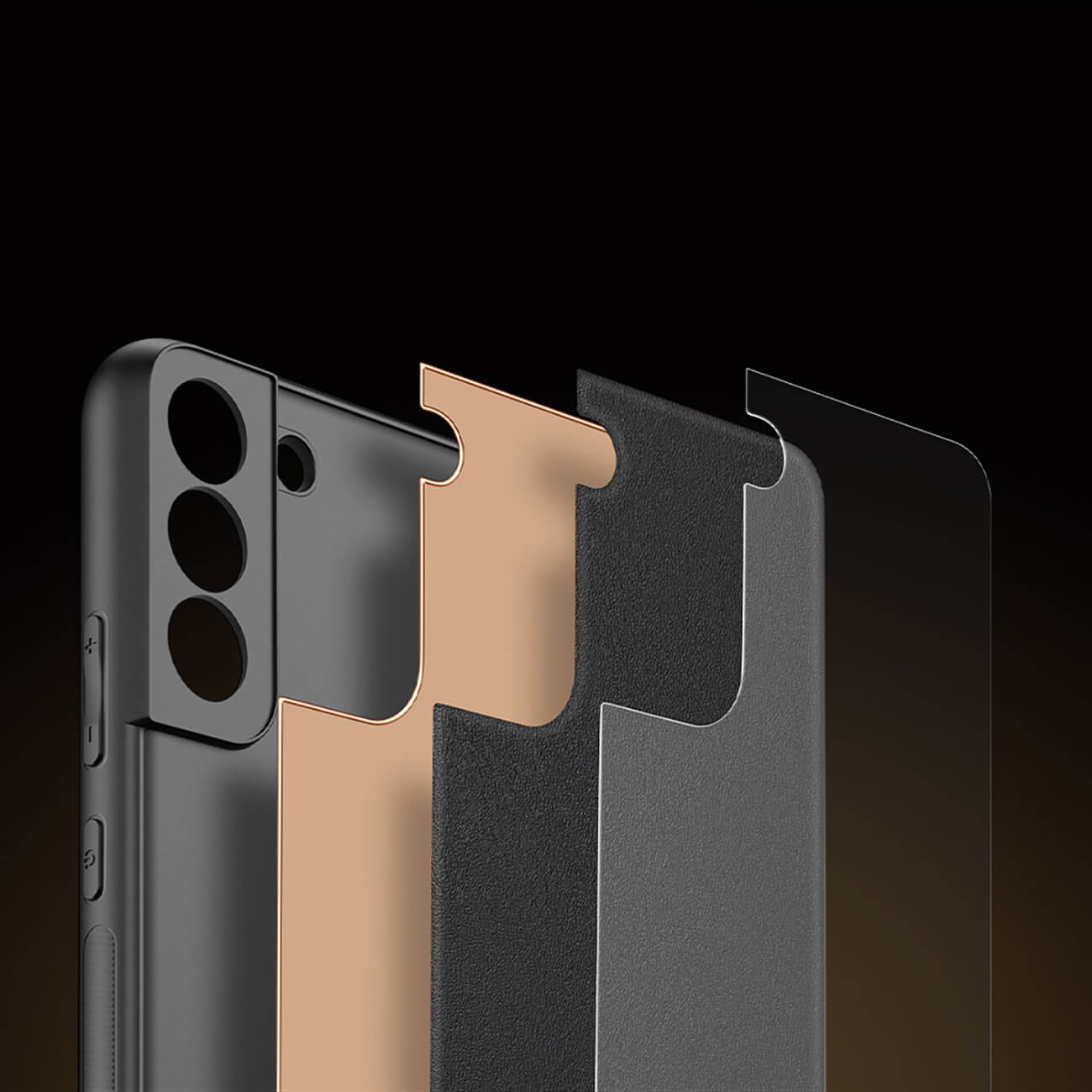 Dux Ducis Samsung Galaxy S22+ Yolo Elegant Series Θήκη με Επένδυση Συνθετικού Δέρματος - Black