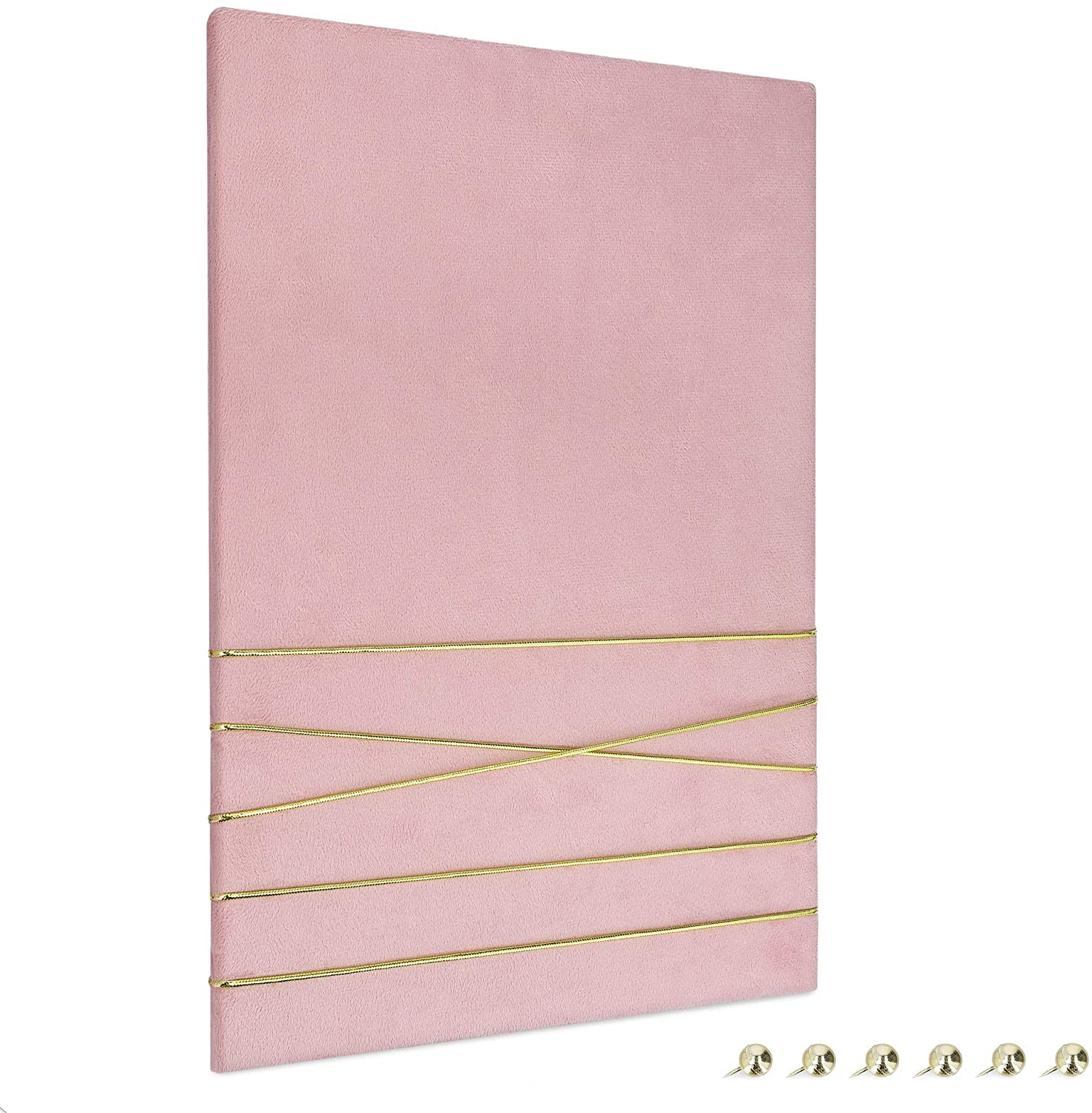 Navaris Πίνακας Ανακοινώσεων από Βελούδο - 44 x 30 cm - Pink - 52630.1.08