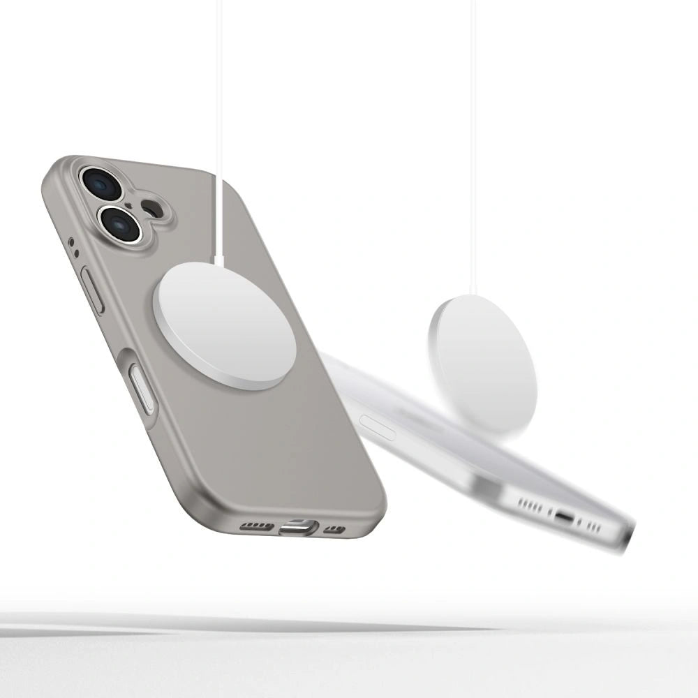 Tech-Protect iPhone 16e Liquid Silicone MagSafe Θήκη Σιλικόνης - Stone Grey