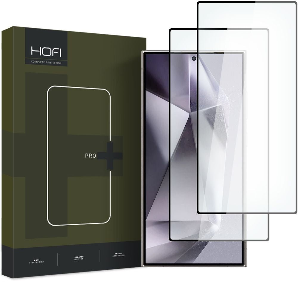 Hofi Samsung Galaxy S24 Ultra Glass Pro+ 0.3mm 2.5D 9H Full Screen Tempered Glass Αντιχαρακτικό Γυαλί Οθόνης - 2 Τεμάχια - Black
