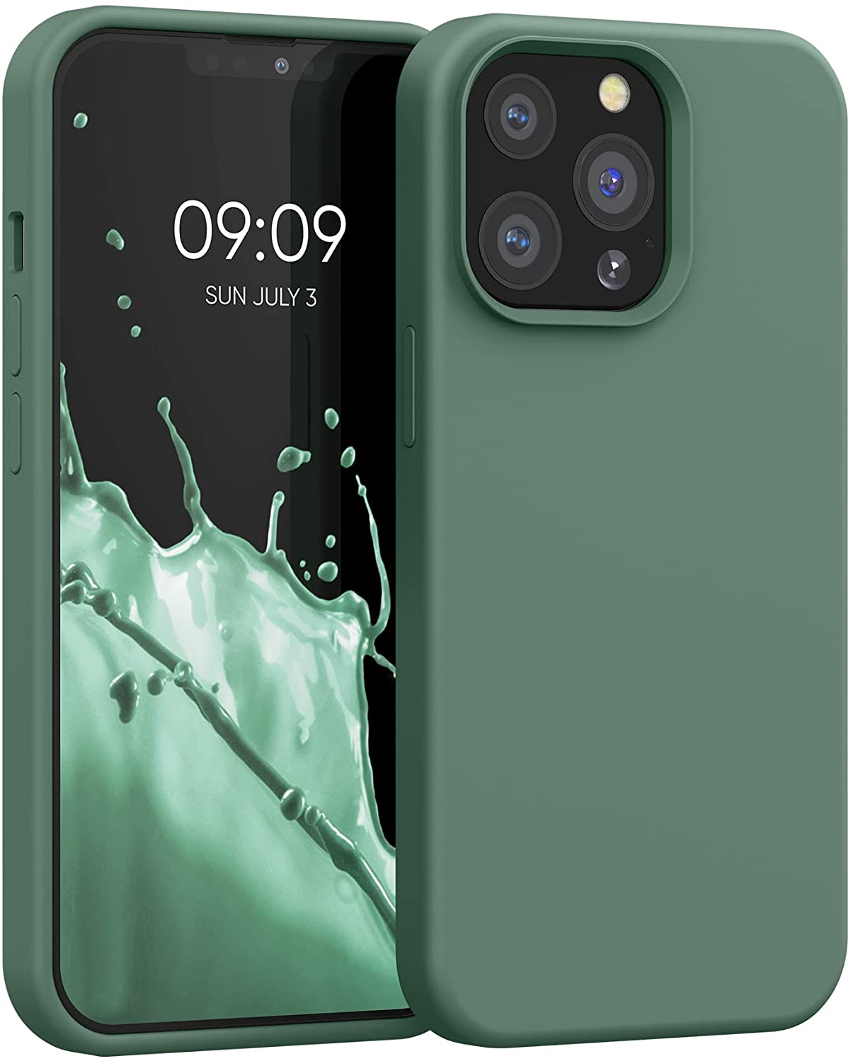 KW iPhone 13 Pro Θήκη Σιλικόνης Rubberized TPU - Forest Green - 55880.166