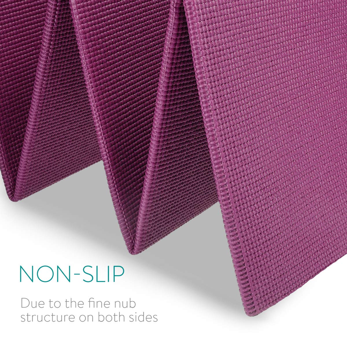 Navaris Workout Mat Στρώμα Γυμναστικής για Γυμναστική / Yoga / Pilates - 4mm Πάχος - Purple - 45983.13