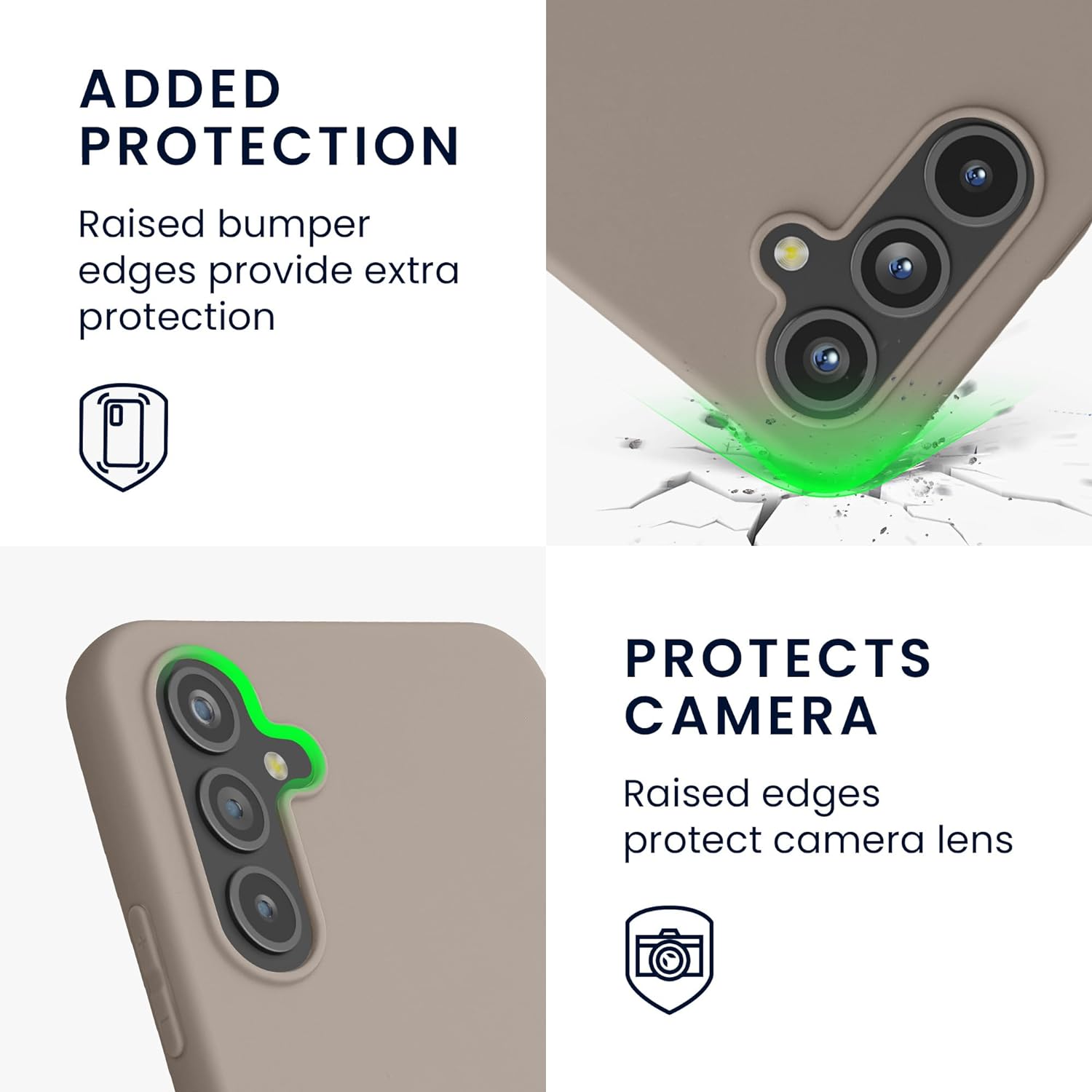 KW Samsung Galaxy A54 5G Θήκη Σιλικόνης TPU - Taupe