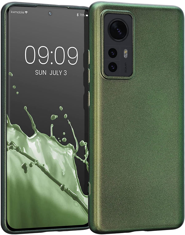 KW Xiaomi 12 / 12X Θήκη Σιλικόνης TPU - Metallic Forest Green - 56238.233