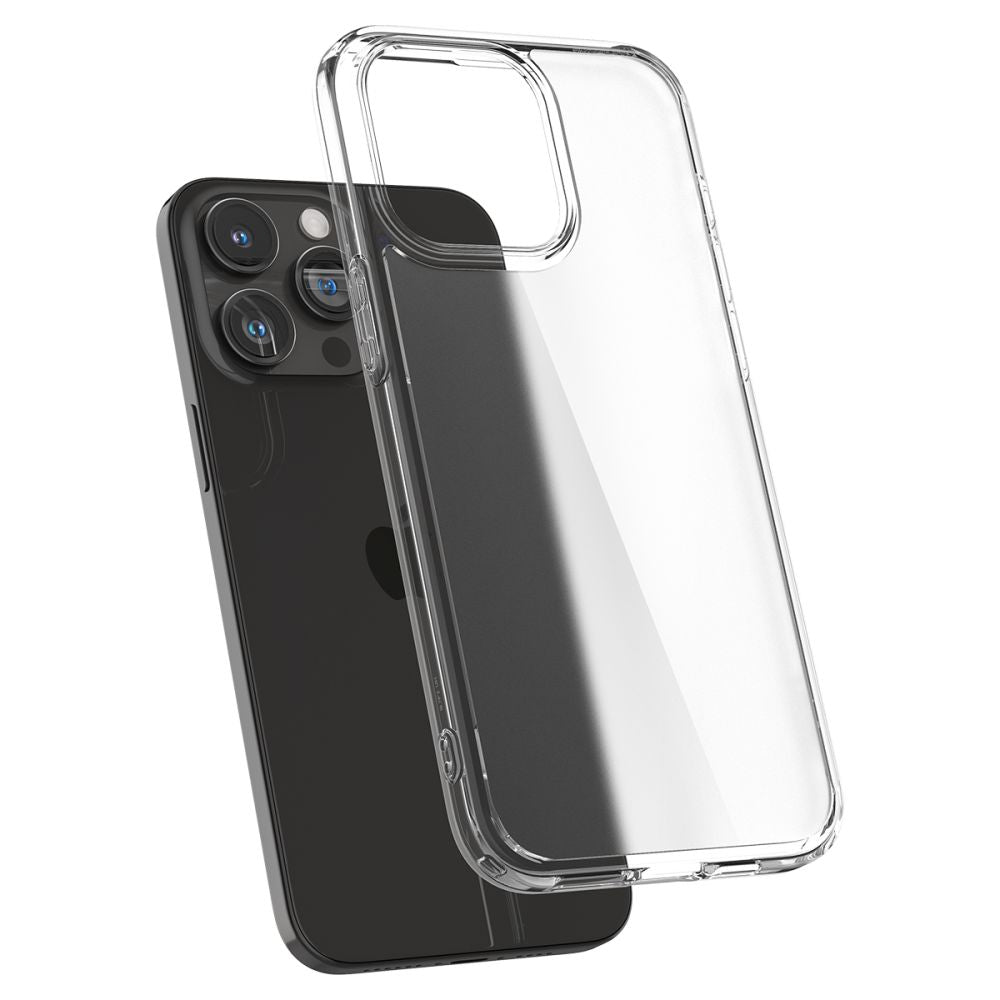 Spigen iPhone 15 Pro Ultra Hybrid Σκληρή Θήκη με Πλαίσιο Σιλικόνης - Frost Clear