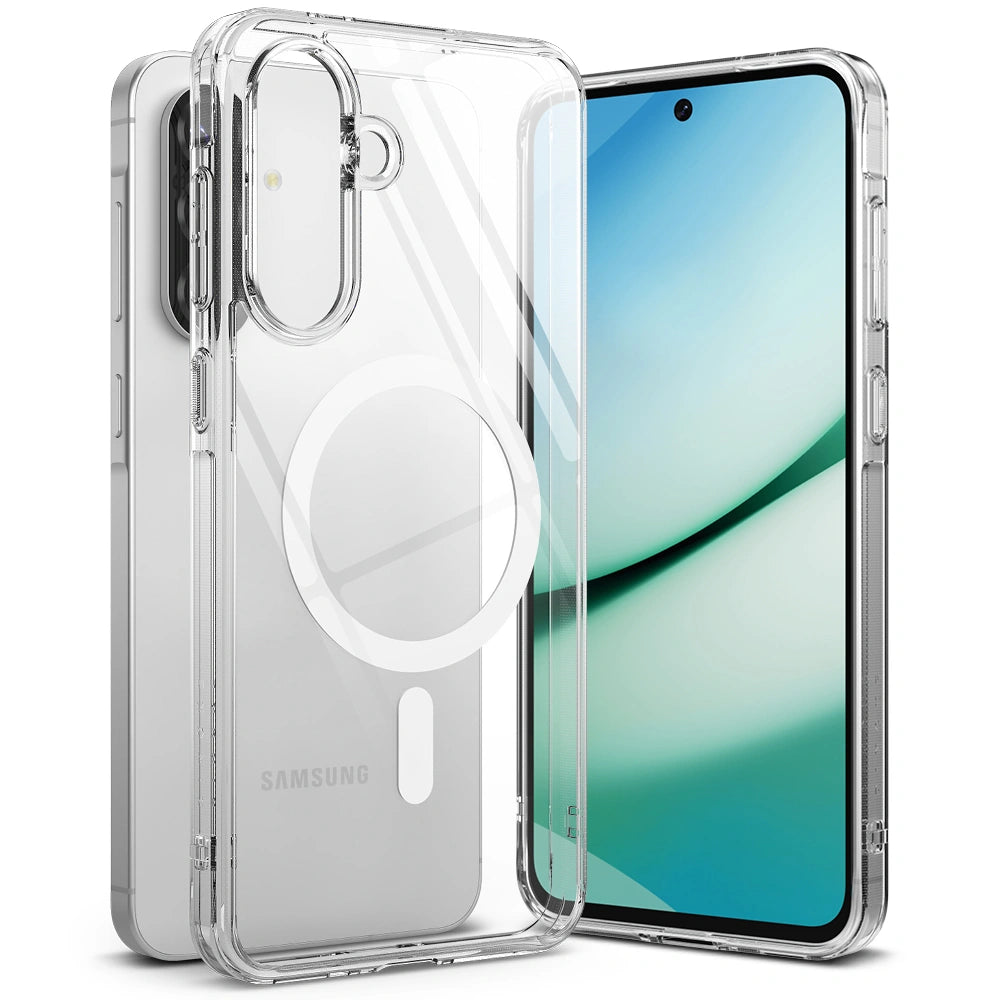 Ringke Samsung Galaxy A36 5G / A56 5G - Fusion Magnetic - Σκληρή Θήκη με Πλαίσιο Σιλικόνης και MagSafe - Διάφανη