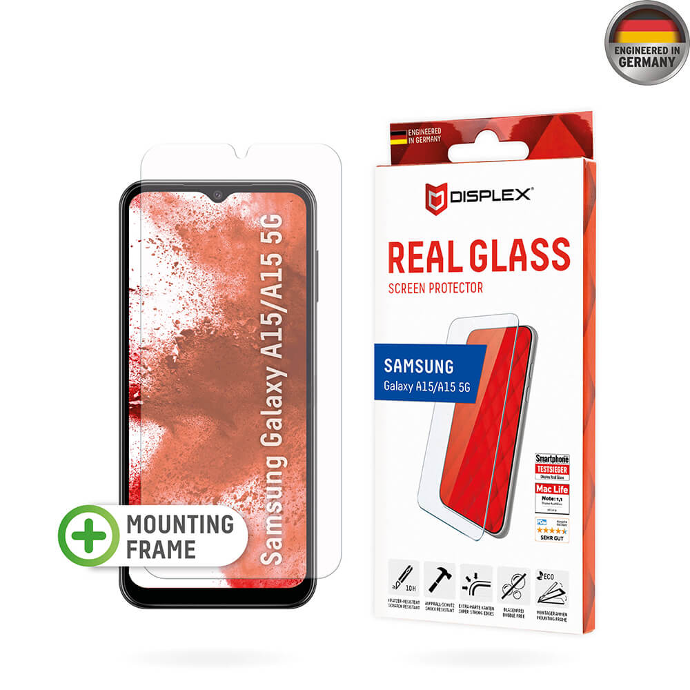 Displex Samsung Galaxy A15 4G / A15 5G / M15 - Premium Real Glass 2D - Προστασία Οθόνης - Αντιχαρακτικό Γυαλί / Tempered Glass - Διάφανο