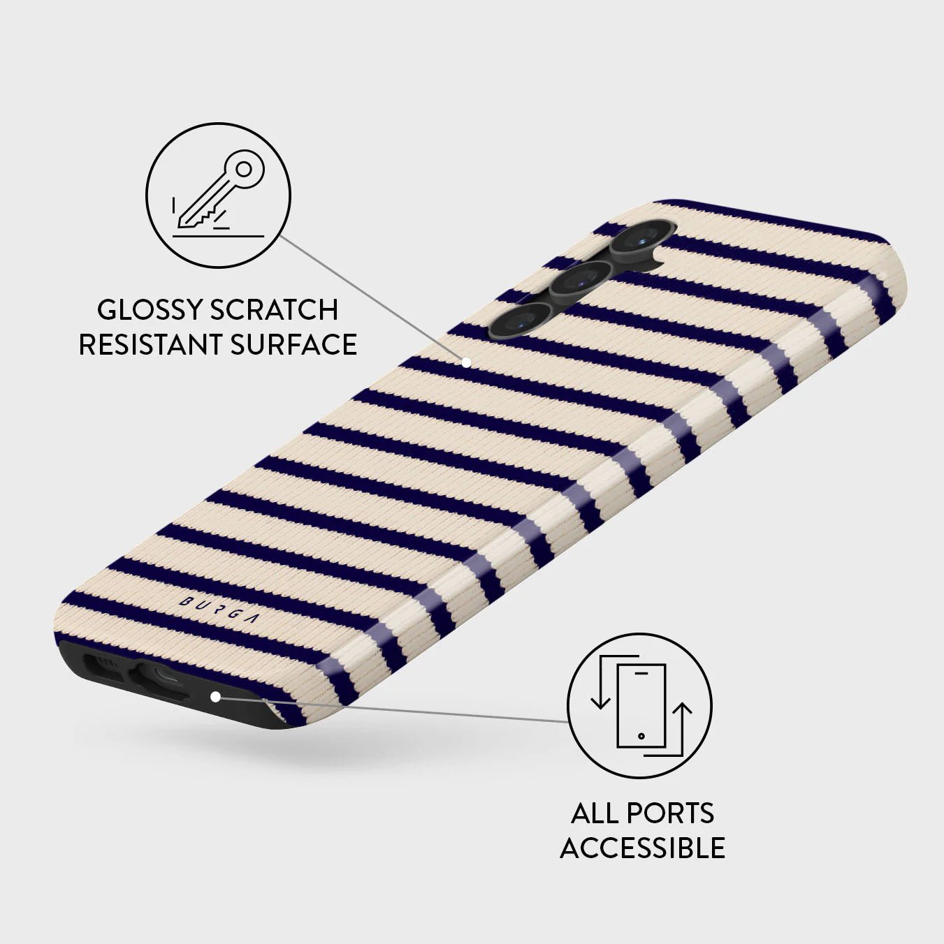 Burga Samsung Galaxy S23 FE Fashion Tough Σκληρή Θήκη - Old Money