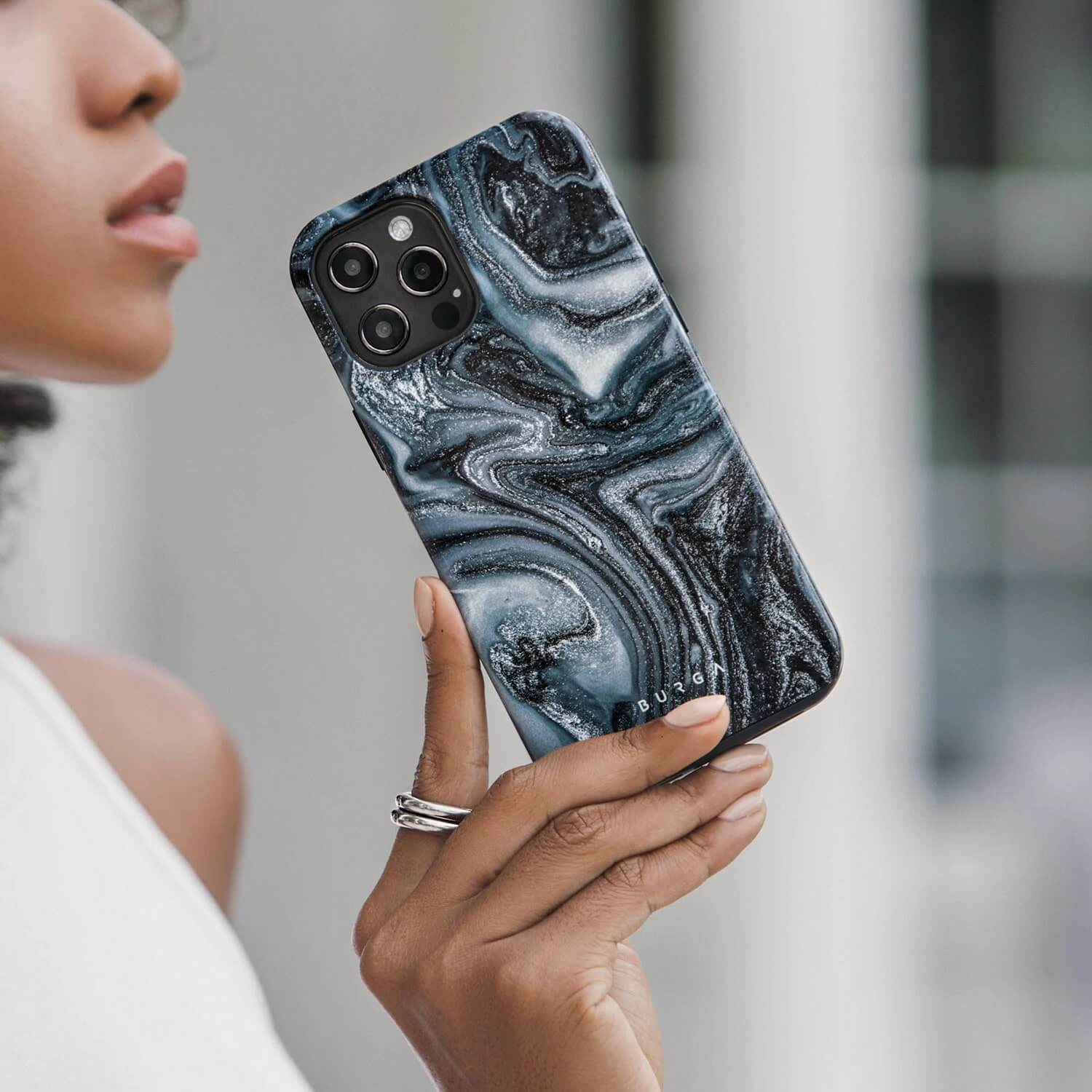 Burga Samsung Galaxy S22 Plus Fashion Tough Σκληρή Θήκη - Navy Trench