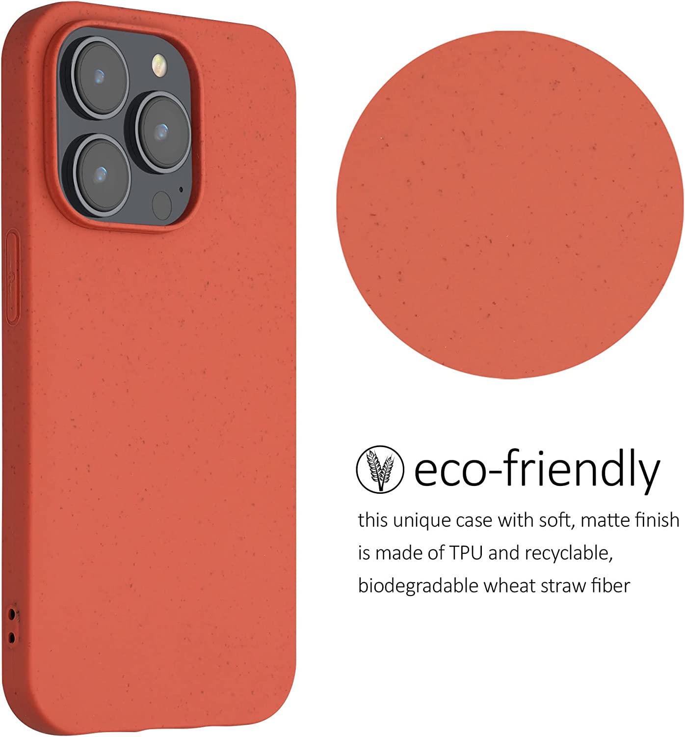 Kalibri iPhone 14 Pro Θήκη Σιλικόνης TPU με Ανακυκλώσιμο και Βιοδιασπώμενο Υλικό - Soft Blush - 59219.215