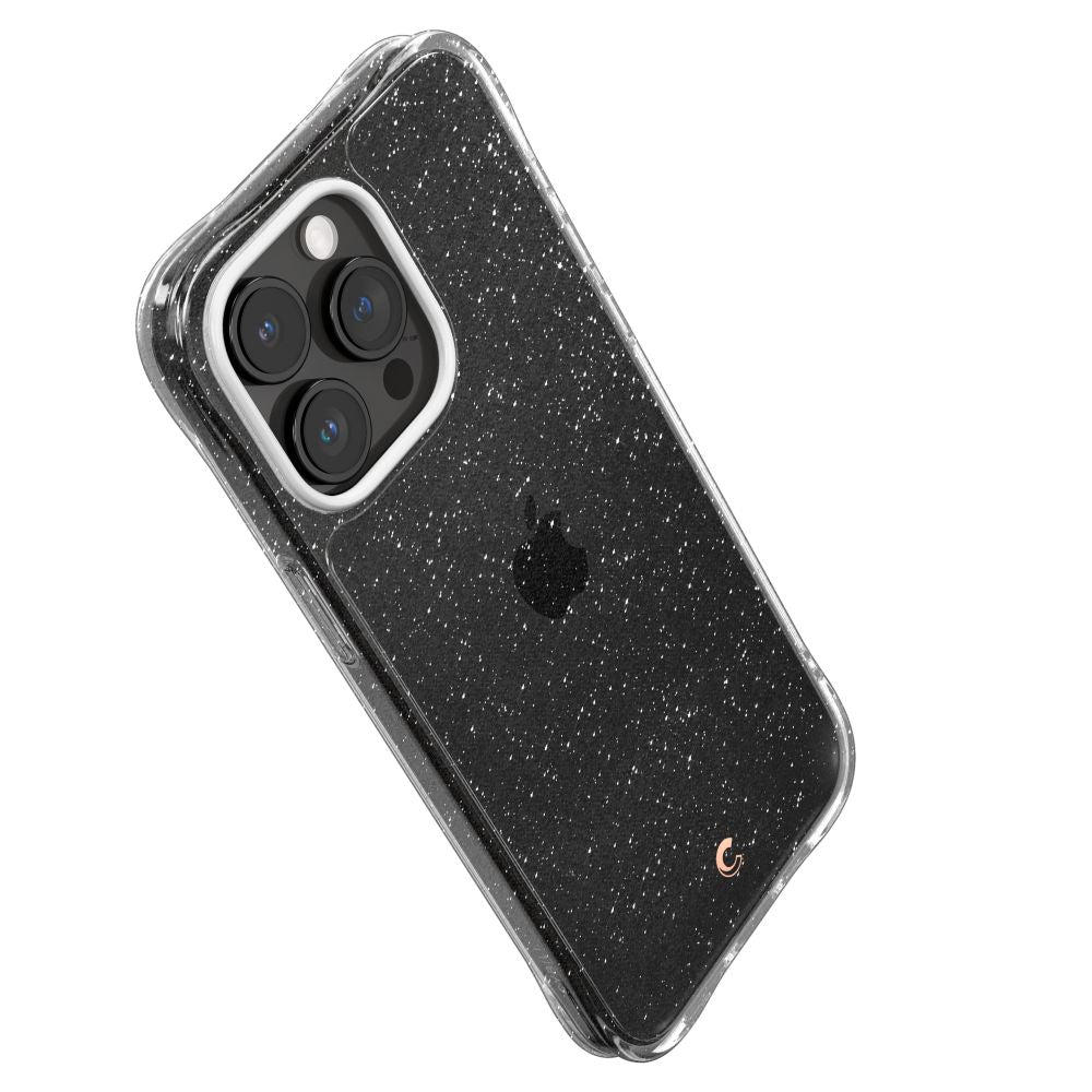 Spigen Cyrill iPhone 15 Pro Cecile Σκληρή Θήκη με Πλαίσιο Σιλικόνης - Glitter Clear