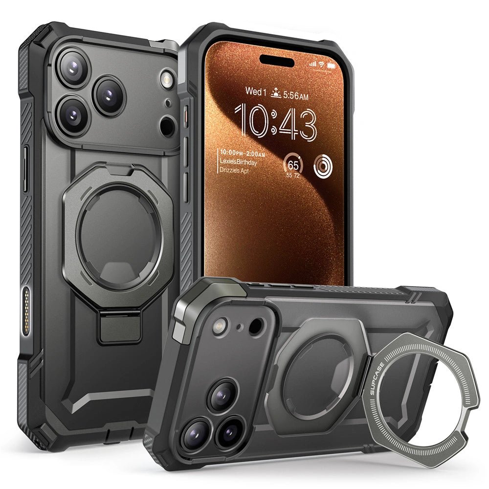 Supcase iPhone 17 Pro Max - UB Grip Mag - Σκληρή Θήκη με MagSafe και Stand - Grey