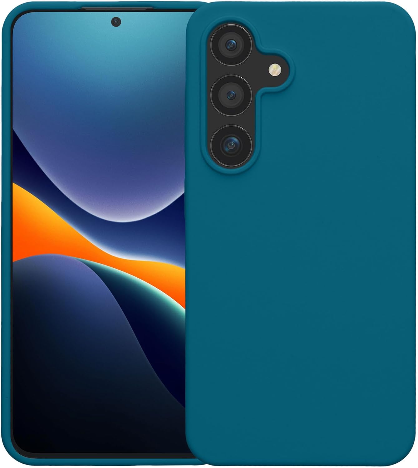 KW Samsung Galaxy S24 Θήκη Σιλικόνης Rubberized TPU - Matte Petrol